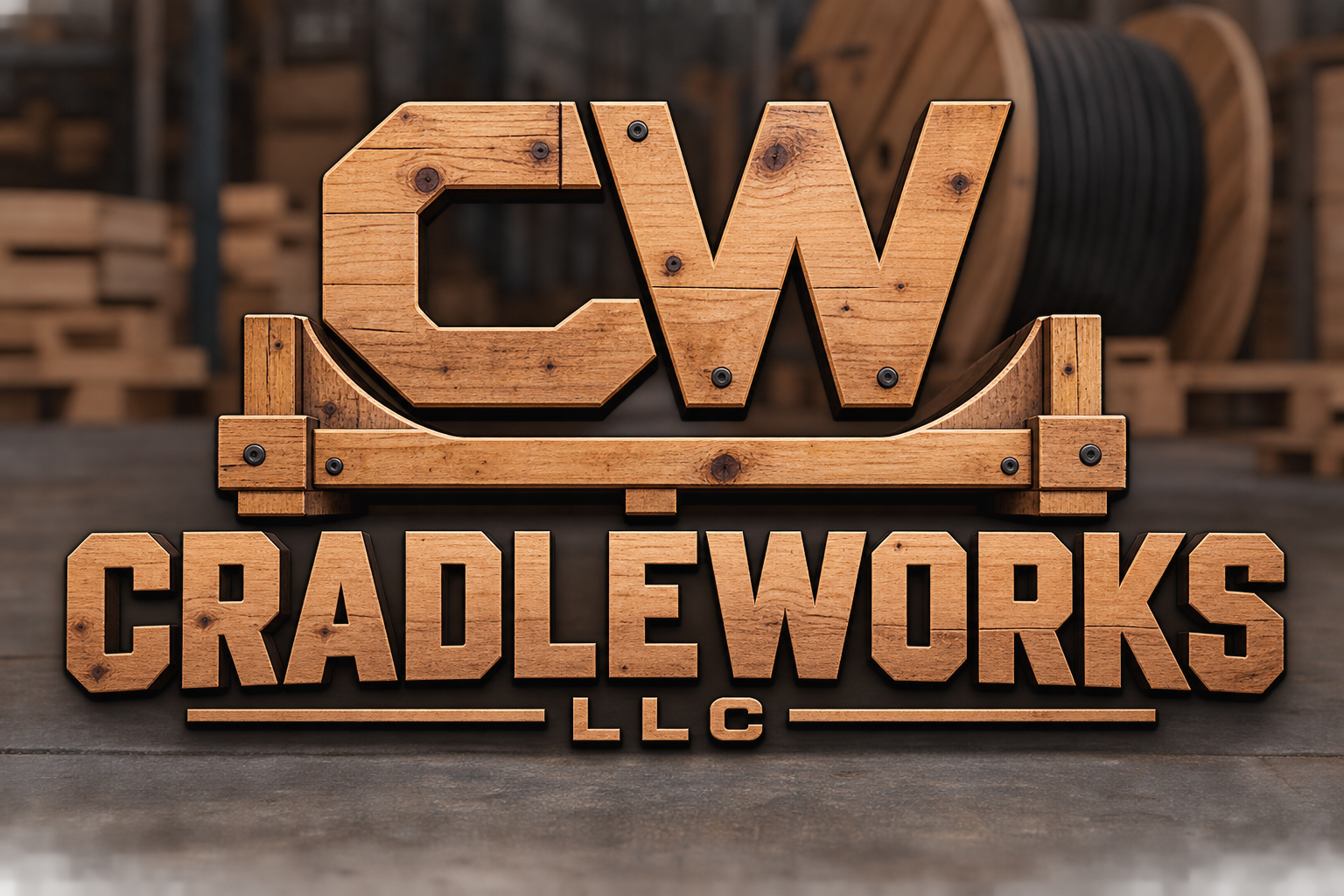 CradleWorks wooden CW logo